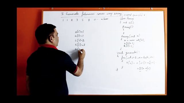 Array Program To Generate A Fibonacci Series || Basic Understanding Of Java || By Harvinder Singh смотреть онлайн