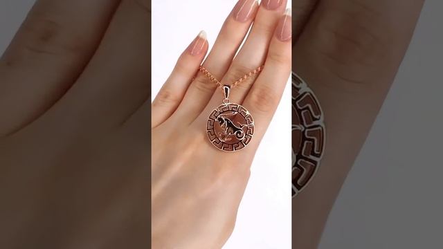 Кулон Зодиак Козерог под золото 585 пробы! Копия ювелирного украшения! Элитная бижутерия! смотреть онлайн