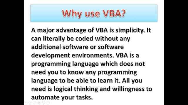 What is VBA, Why use VBA and VBA Full Form смотреть онлайн