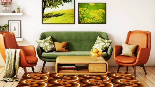 Funky Retro Living Room Ideas| Create a Groovy Space You'll Love смотреть онлайн