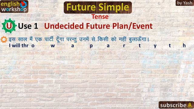 Tense. Future Simple Tense./ Explanation/Examples/Translation. (English Workshop) by Yash смотреть онлайн