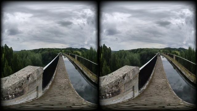 Avon Aqueduct In Country Park Walk On 2021-07-11 At 1217 In VR180 3D 4K