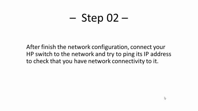HP Switch - Initial IP Configuration (JE009A) смотреть онлайн