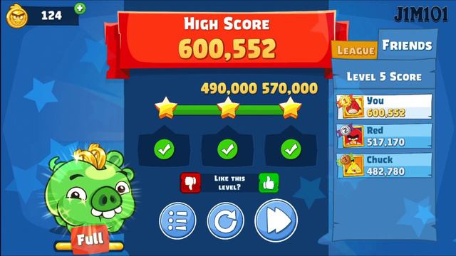 ANGRY BIRDS FRIENDS TOURNAMENT: CAN J1M101 GET ALL THREE STARS? SERIES #4 смотреть онлайн
