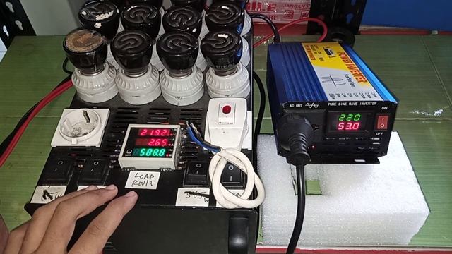 (1) 670893103 Test DC To AC Power Inverter Real 500w Pure Sine Wave 220V Lengkap Casing 48v