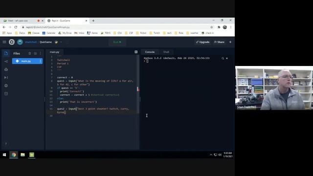 Python quiz game смотреть онлайн