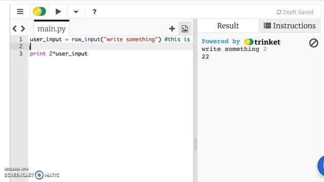 Python 2: formatting inputs смотреть онлайн
