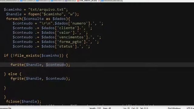 Criar TXT em PHP e Importar para Excel смотреть онлайн