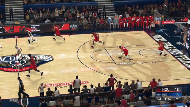 NBA 2K20 Zion Williamson New Orlean Pelicans vs Eric Harden Houston Rockets смотреть онлайн
