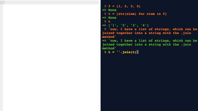 Turn a list into a string in Python смотреть онлайн