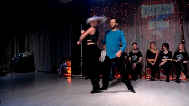 ХАСТЛ, Discofox, Ураган 2019, Invitational, Сергей Лебедев и Екатерина Новикова, Slow смотреть онлайн