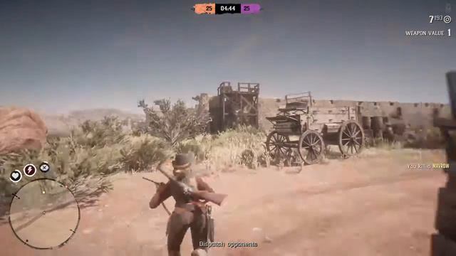 Luckiest Tomahawk Kill In Red Dead Redemption 2