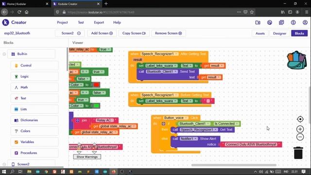 Kodular Android App Control And Monitoring Bluetooth ESP32 смотреть онлайн