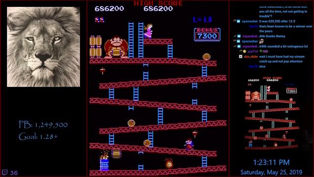 Donkey Kong (Arcade) 1259000 смотреть онлайн