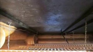 Баня. Потолок в предбаннике.