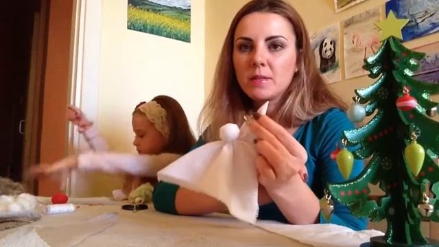 Рождественский Ангел мастер-класс. Кукла ручной работы из ткани смотреть онлайн