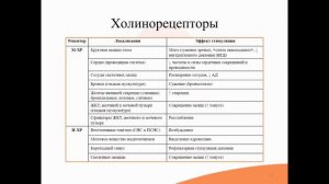 4.1. Холинергическая система. Холинотропные средства