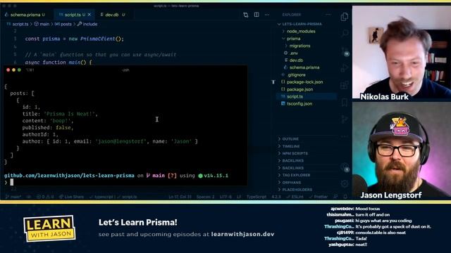 Let's Learn Prisma! (with Nikolas Burk) — Learn With Jason смотреть онлайн