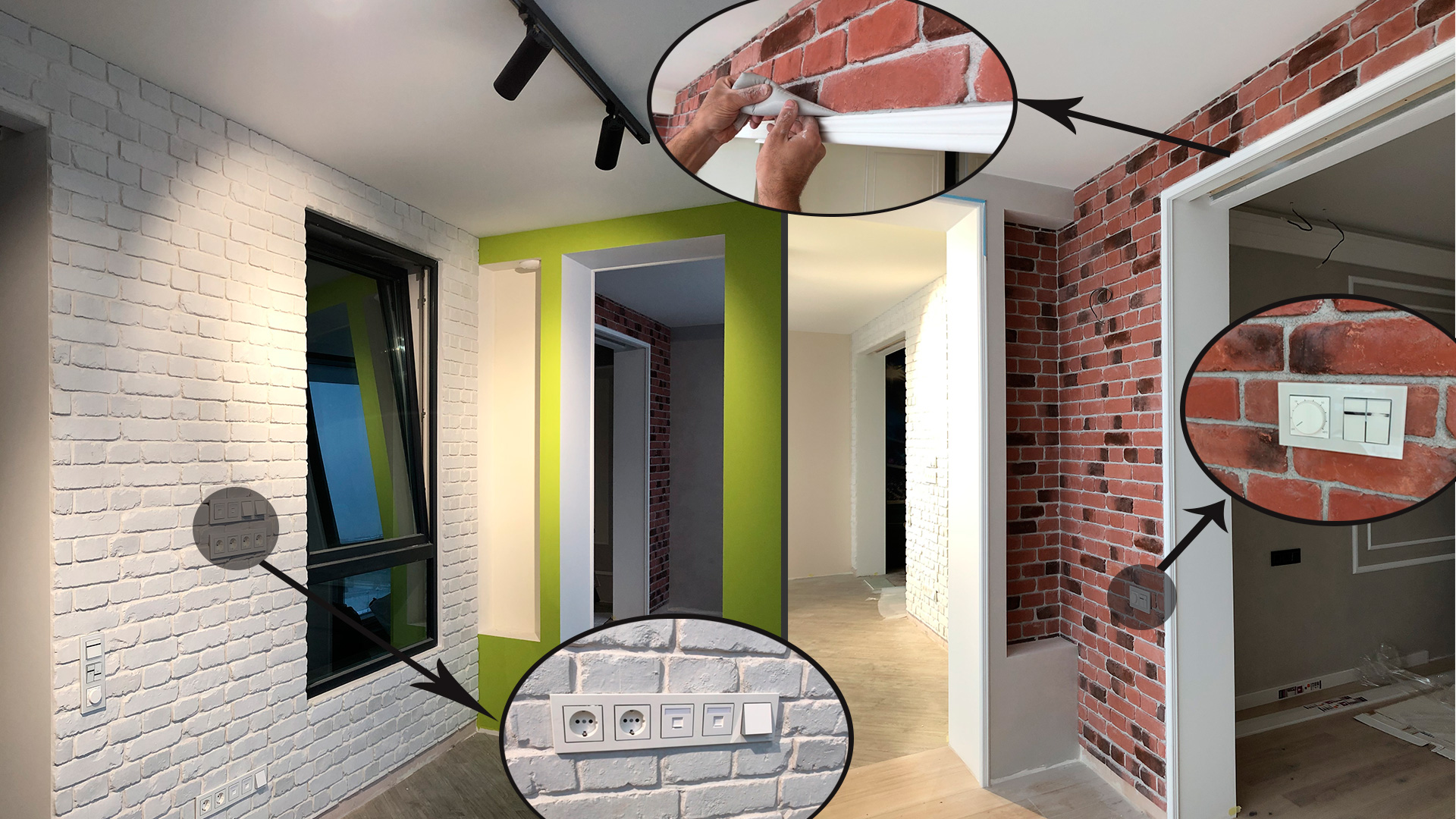 Отделка балкона декоративным кирпичом. Как оформить оконные и дверные проемы смотреть онлайн