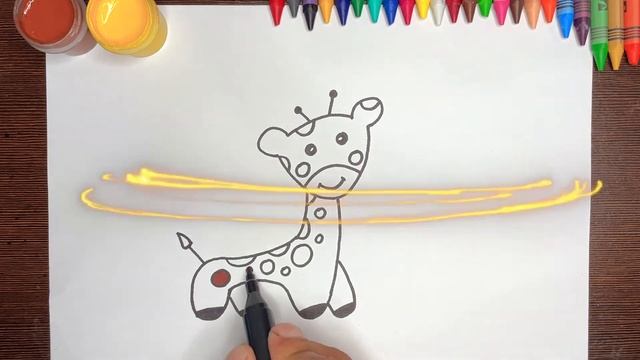 Простое рисование для детей - бери и делай - how to draw - drawing - раскрашиваем вместе смотреть онлайн