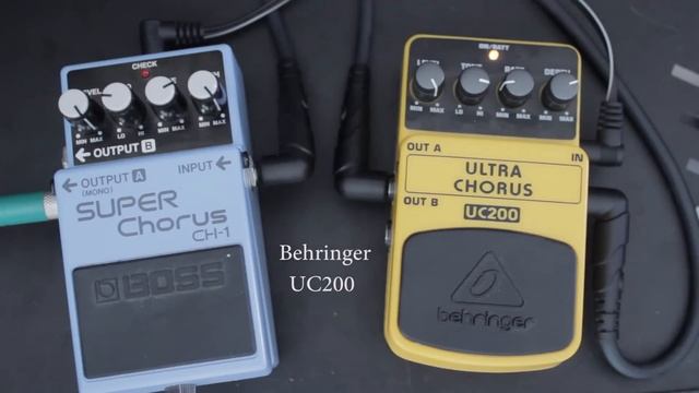 Boss CH-1 Super Chorus VS Behringer UC200 Ultra Chorus (Comparison) смотреть онлайн