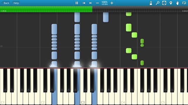 7Б - Молодые Ветра (на пианино Synthesia) смотреть онлайн