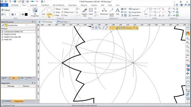 T-Flex CAD 15 2D - Exercise 20 смотреть онлайн