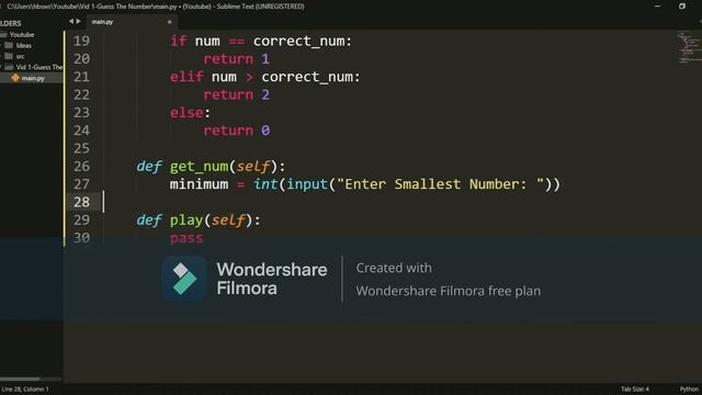 Number Guessing Game in Python смотреть онлайн