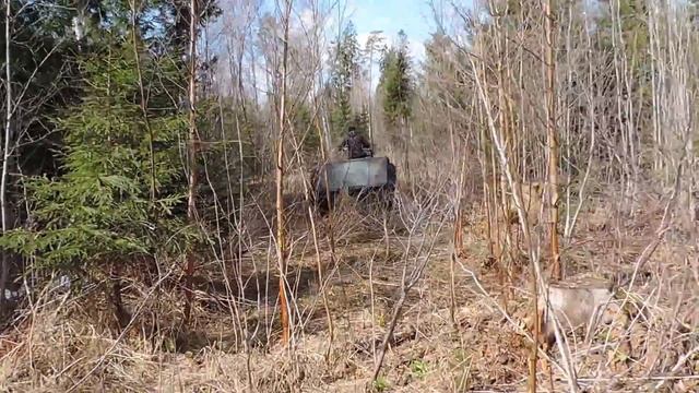 Трицыкл с двигателем от мотоблока. смотреть онлайн