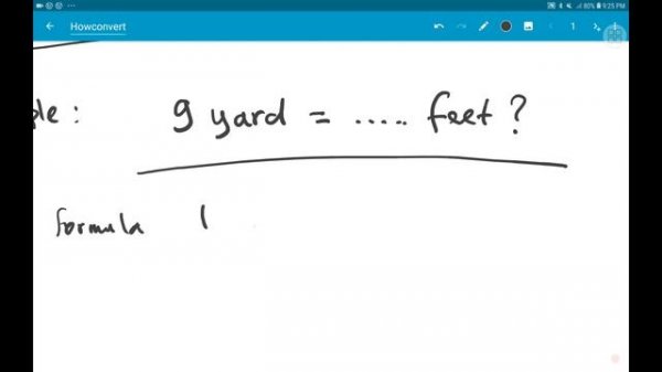 1 yard how many feet