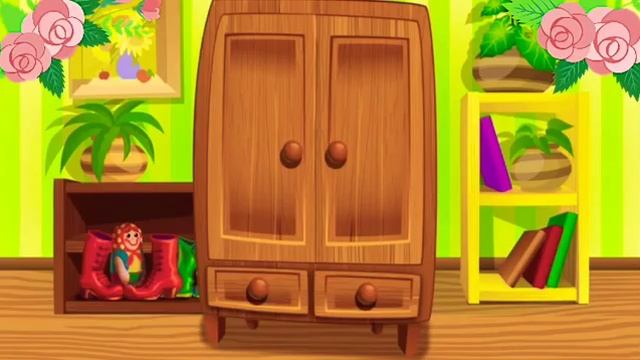 Шкаф. Заглянув в шкаф, можно послушать стишок. смотреть онлайн