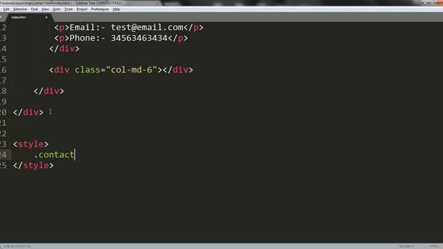 Bootstrap 4 - responsive contact form смотреть онлайн