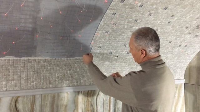 Укладка мозаики на купол при наличии звёздного неба. смотреть онлайн