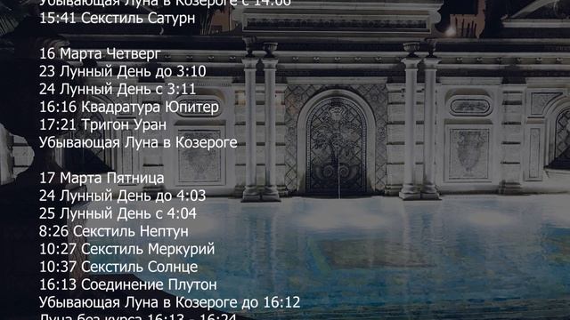 Лунный Календарь на Март 2023 смотреть онлайн