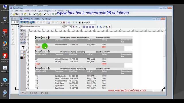 Oracle Reports | Develop Group Above Details/ Master-Details Reports using wizard R-08 смотреть онлайн