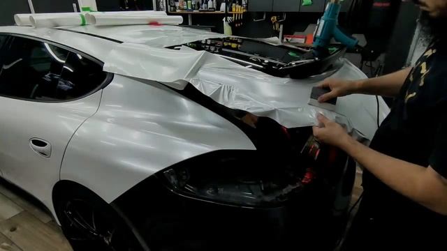 Porsche Panamera - Crystal White Wrap - Stikerana visual studio смотреть онлайн