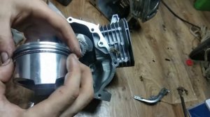 ЗАМЕНА БЛОКА И ПОРШНЯ 170F ЧАСТЬ №1