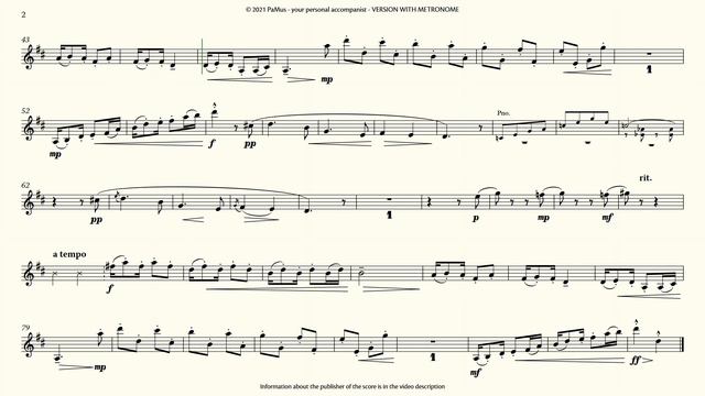 Claude Debussy: Le Petit Negre for Clarinet - Piano accompaniment 440Hz смотреть онлайн