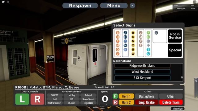 Driving N train in PTA lines! | #Trains #Roblox смотреть онлайн