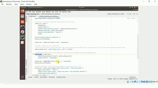 Spark Structured Streaming Application with Kafka Source |AVRO|PySpark API|DataMaking|DM| DataMakin смотреть онлайн