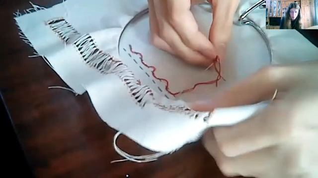 Шов вперёд иголку с перевивом змейкой смотреть онлайн