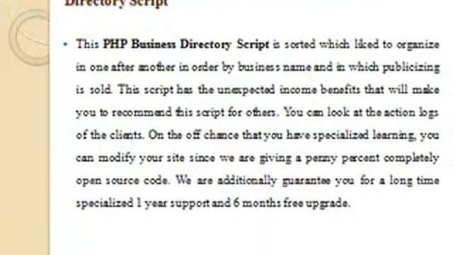 PHP Business Directory Script, PHP Web Directory Script смотреть онлайн