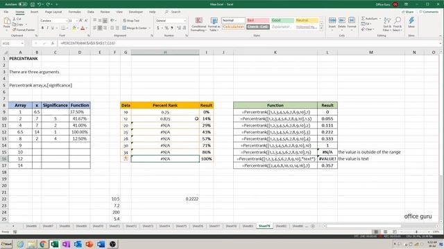 How To Use PERCENTRANK Function in Excel? (Hindi) смотреть онлайн