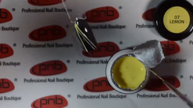 Гель краска PNB 07 Lemon| Gel paint PNB смотреть онлайн