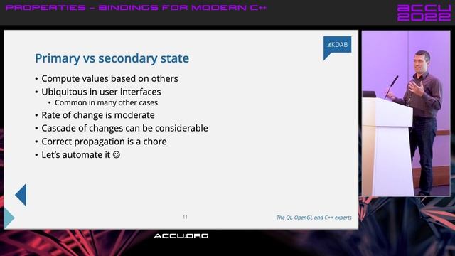 Properties & Bindings for Modern C++ - James Turner - ACCU 2022 смотреть онлайн