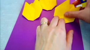 Как сложить тюльпаны из бумаги.  Открытка своими руками I Мастер-класс