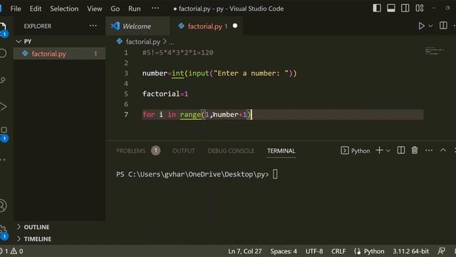 How to find a factorial of numbers using python || Python Programming || Factorial смотреть онлайн