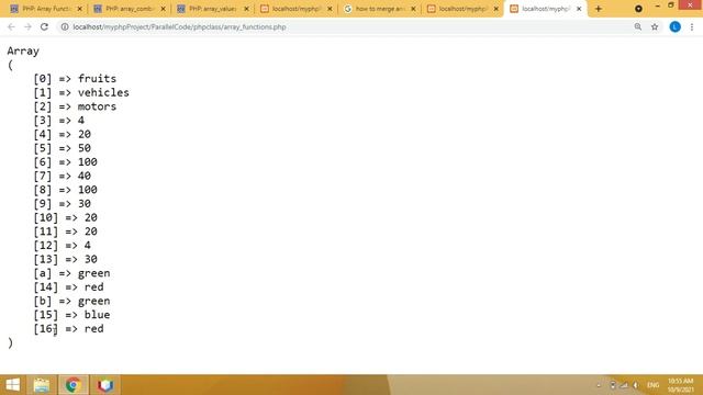 #3 How to merge or join tow arrays into single array in php tamil | merge arrays in php tamil смотреть онлайн