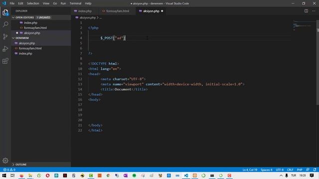 PHP Dersleri - 17 - Formlarla Veri Gönderme(POST) #php смотреть онлайн