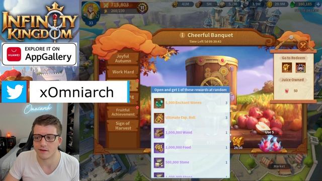 HUGE Joyful Autumn Event GIVEAWAY! Infinity Kingdom FREE GEMS & CHEAPEST Bundle Prices! (AppGallery смотреть онлайн